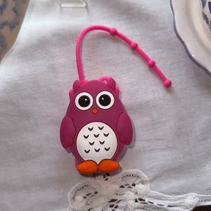 Girls Bath and Bodywork’s Owl Miniature Hand Sanitizer Keychain Holder